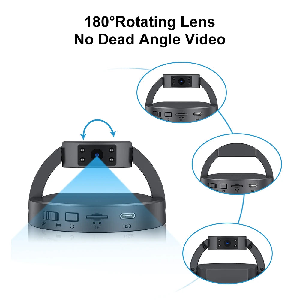 Mini Spy Camera 1080P - Portable, Motion Detection, 10-Hour Battery Life, No WiFi Needed