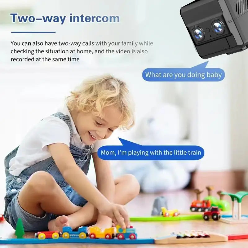 4K UHD Mini Security Camera with 8X Dual-Lens, Night Vision, and 4000mAh Low Power PIR Human Detection - OKAM Pro - Camshield Hub