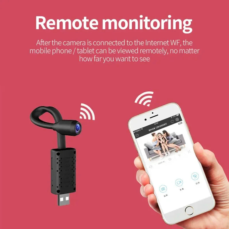 Mini 4K WiFi Security Camera with Flexible Lens & Motion Detection – Secure Your Home Today! - Camshield Hub