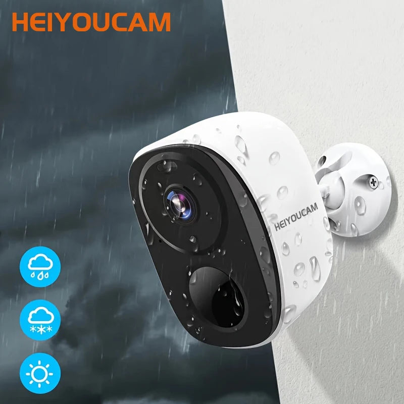 Wireless Outdoor Security Camera 2K 3MP Battery Powered WiFi with Spotlight Siren & 2-Way Audio, Waterproof - Camshield Hub