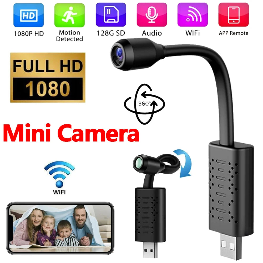 Mini 4K WiFi Security Camera with Flexible Lens & Motion Detection – Secure Your Home Today! - Camshield Hub