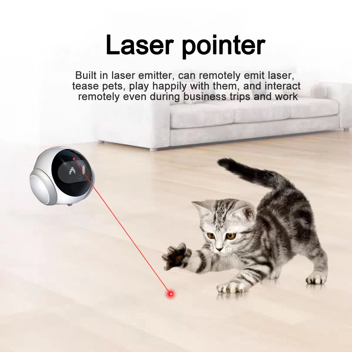 AIOOK 2K HD Robot Camera with Automatic Charging, 5G WiFi, Night Vision, Mobile Pet Tracking & Remote View via TUYA App