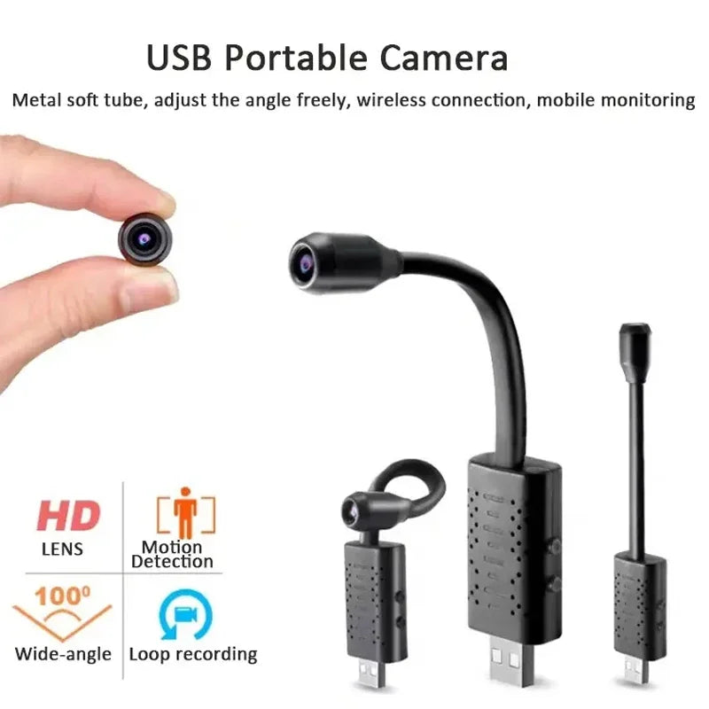 Mini 4K WiFi Security Camera with Flexible Lens & Motion Detection – Secure Your Home Today! - Camshield Hub