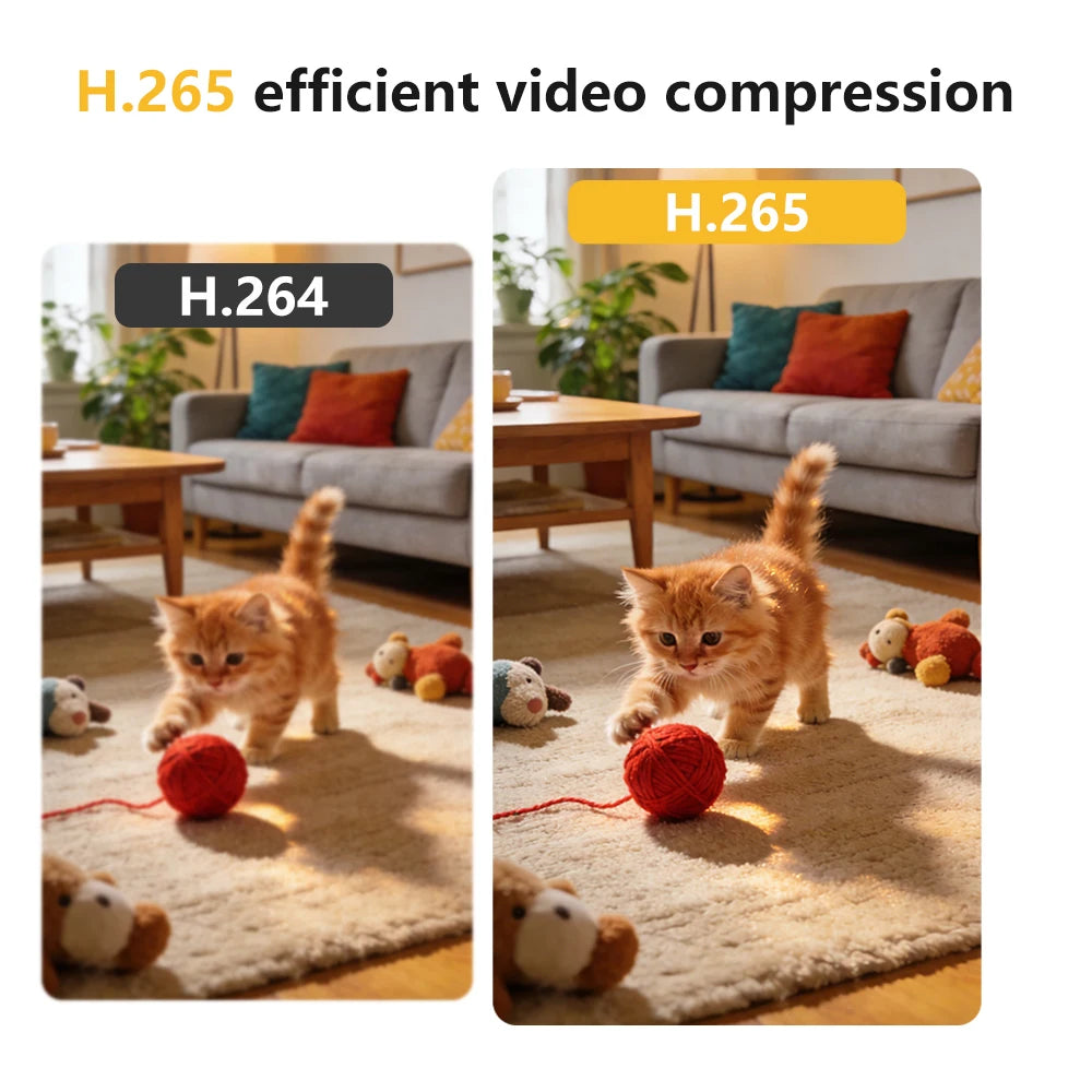 4MP Ultra HD Indoor Security Camera - Smart WiFi 6 with Mobile App & Privacy Protection for Your Home