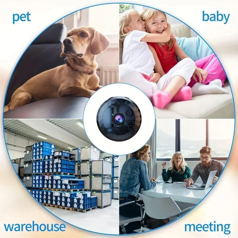 4K Wireless Security Camera - Mini WiFi Baby Monitor with HD Video, Voice Surveillance, Night Vision, and Protection Features 2026