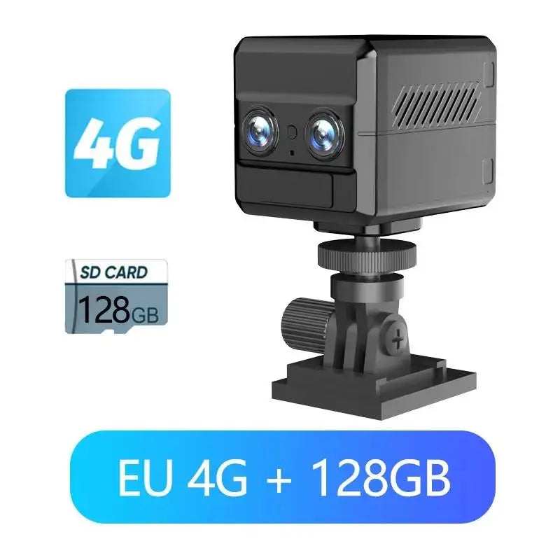 4K UHD Mini Security Camera with 8X Dual-Lens, Night Vision, and 4000mAh Low Power PIR Human Detection - OKAM Pro - Camshield Hub