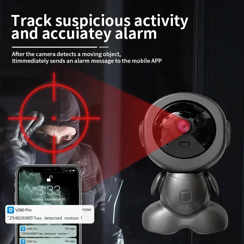8MP Wifi Baby Monitor - Indoor HD Smart Home Camera with Two Way Audio, Night Vision, and PTZ Tracking