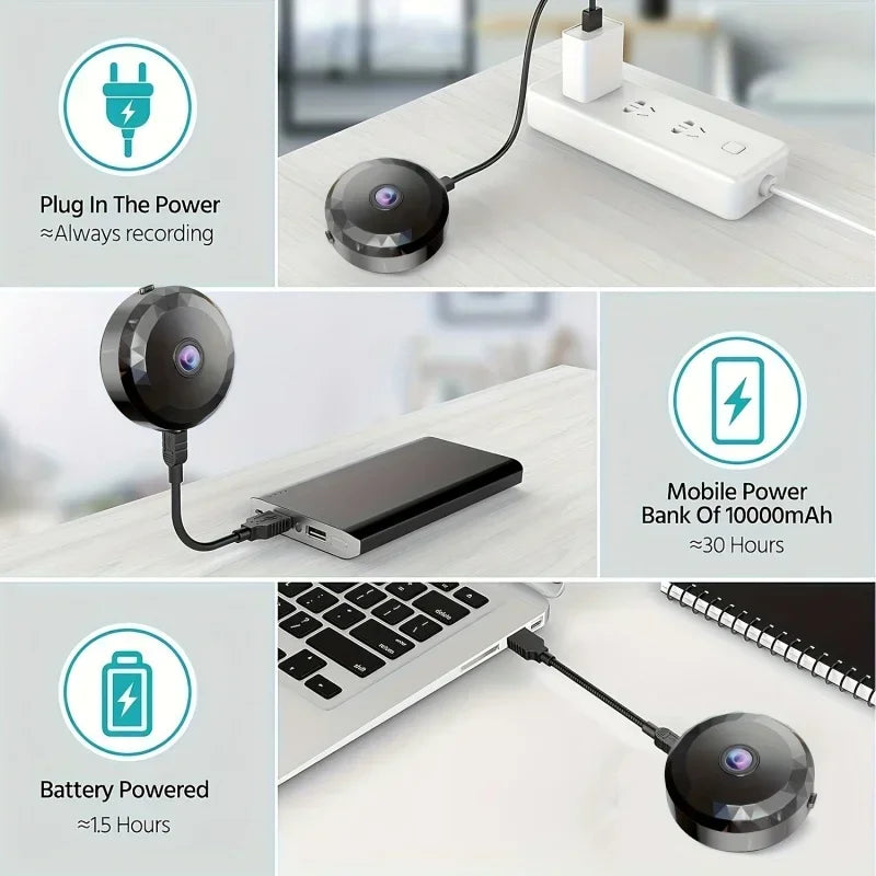 4K Wireless Security Camera - Mini WiFi Baby Monitor with HD Video, Voice Surveillance, Night Vision, and Protection Features 2026