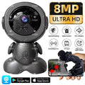 8MP Wifi Baby Monitor - Indoor HD Smart Home Camera with Two Way Audio, Night Vision, and PTZ Tracking