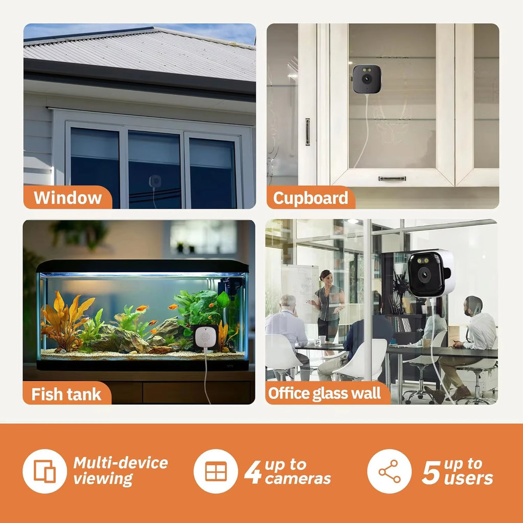 WiFi Security Camera 1080P - Mini HD Indoor Night Vision Monitor for Intelligent Home Security - Camshield Hub