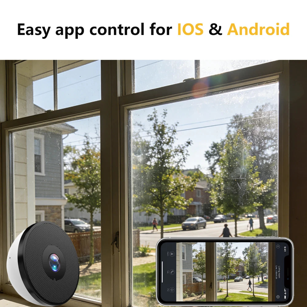 4MP Ultra HD Indoor Security Camera - Smart WiFi 6 with Mobile App & Privacy Protection for Your Home